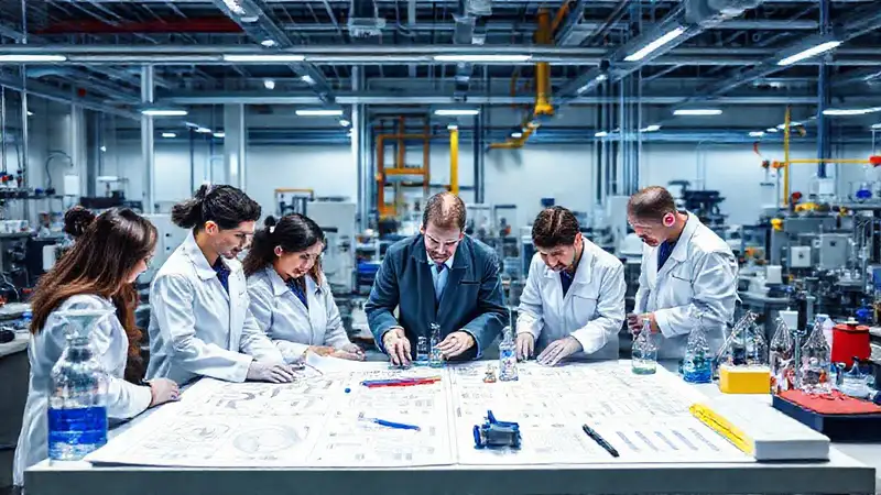 Herramientas de ingeniería química en equipo industrial