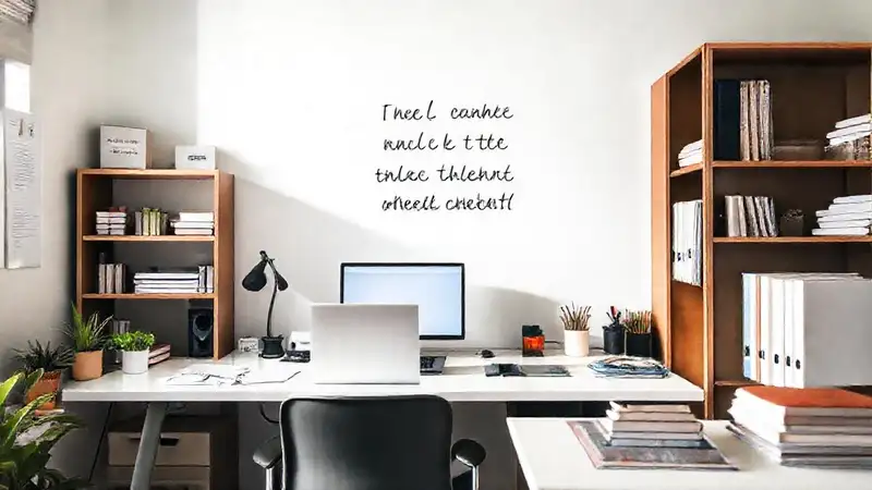 Espacio ordenado y motivador para estudiar