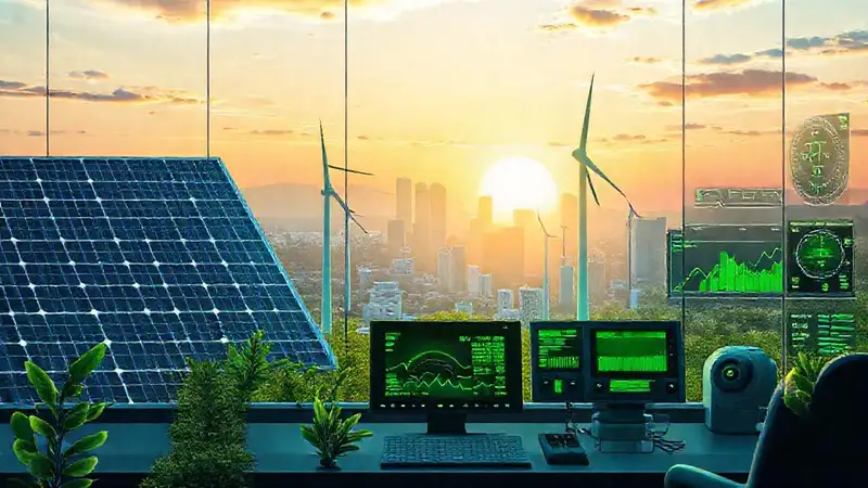 Tecnología ecológica moderna y sostenible