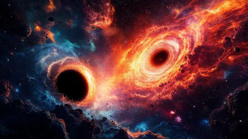 Universo cósmico lleno de fenómenos increíbles