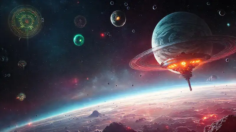 Señales alienígenas en un fondo cósmico