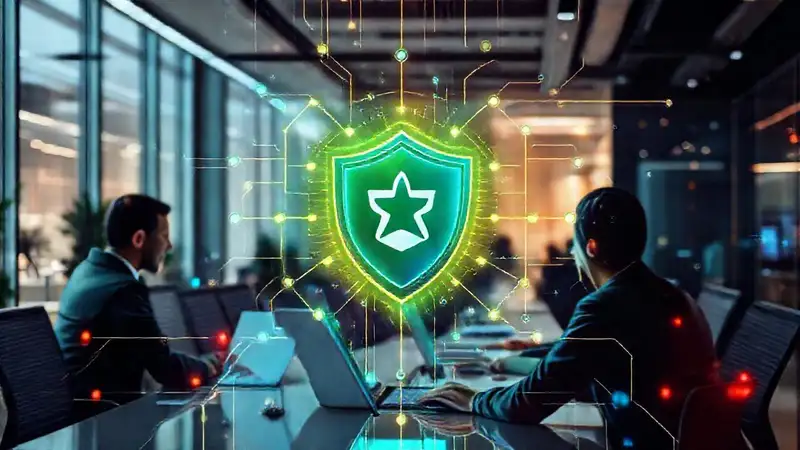 Seguridad digital y protección en tecnología futurista