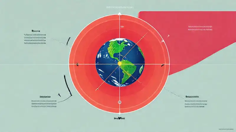 Ilustración moderna de cambios en el clima terrestre