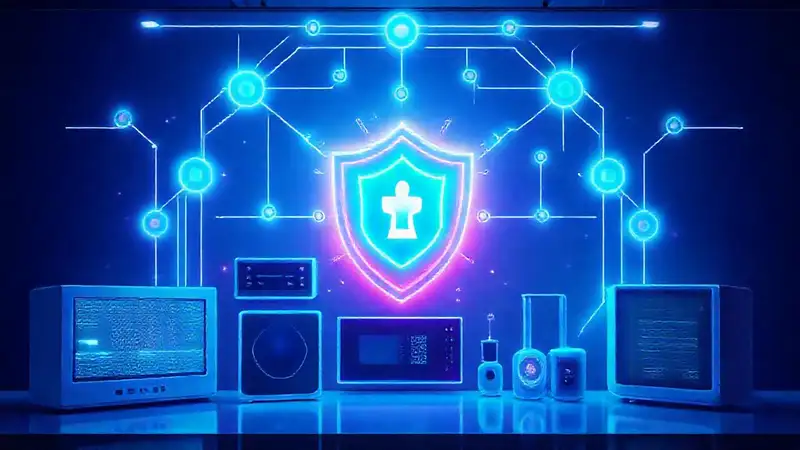 Dispositivos inteligentes con seguridad y diseño futurista
