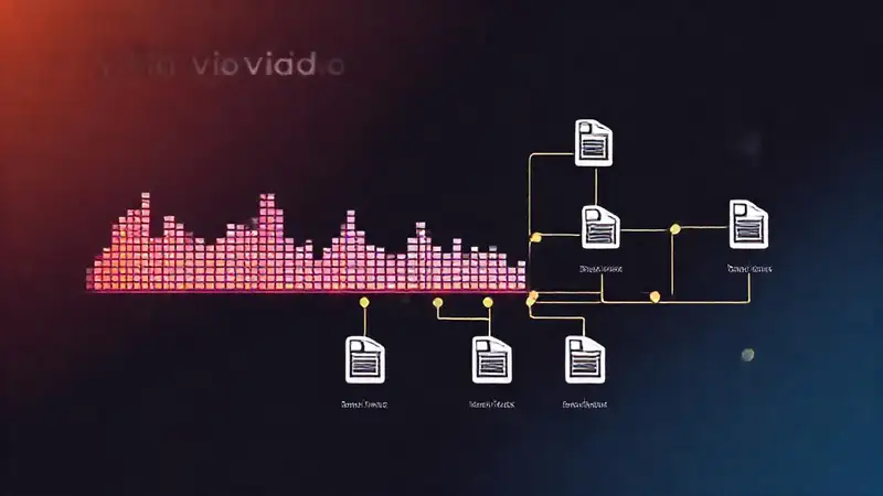 Infografía moderna de conceptos digitales y audiovisuales