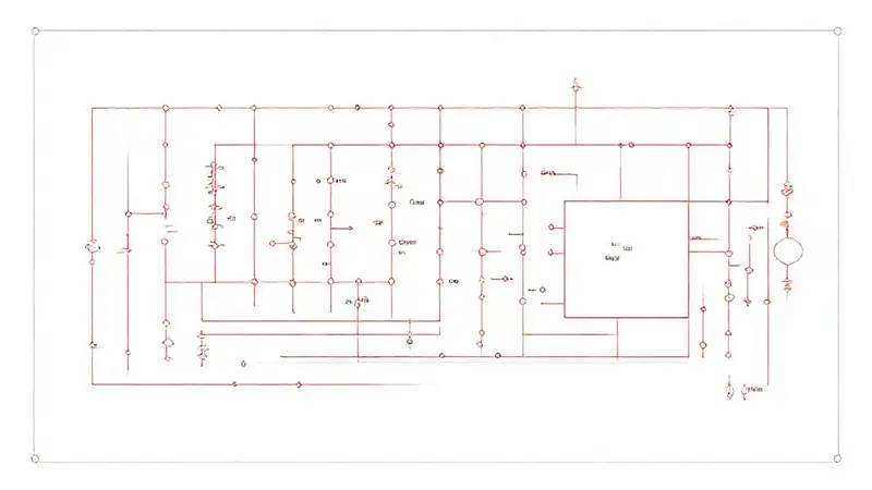 Diagramas y componentes pasivos en esquemas técnicos
