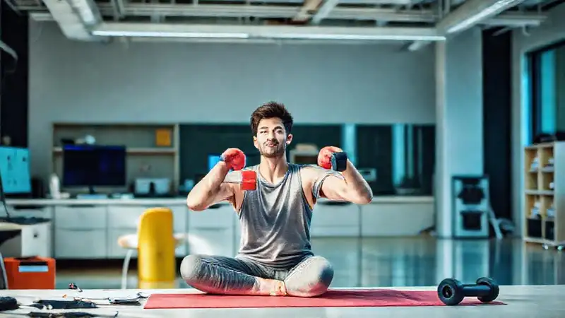 Estudiante de ingeniería aeroespacial practica yoga y estudia
