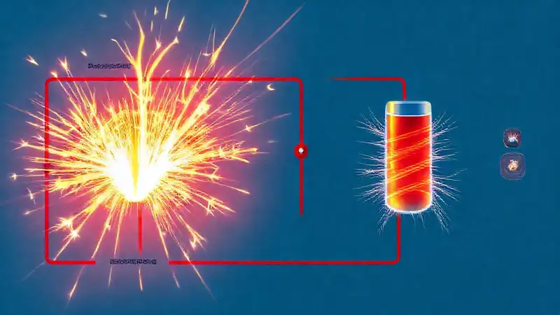 Diagrama eléctrico con efecto joule y resistencia