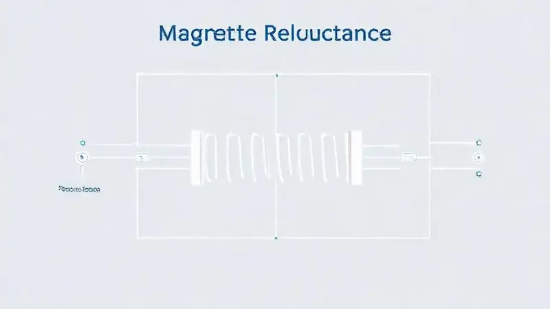 Ilustración técnica de circuito magnético simplificado