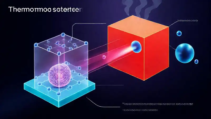 Ilustración moderna de estructura y transferencia térmica
