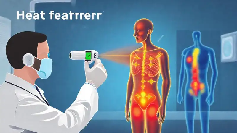 Termómetro médico y transferencia de calor humano