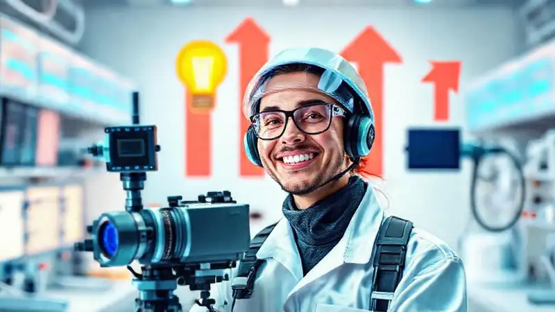 Ingeniero motivado creando dispositivos biomédicos futuristas