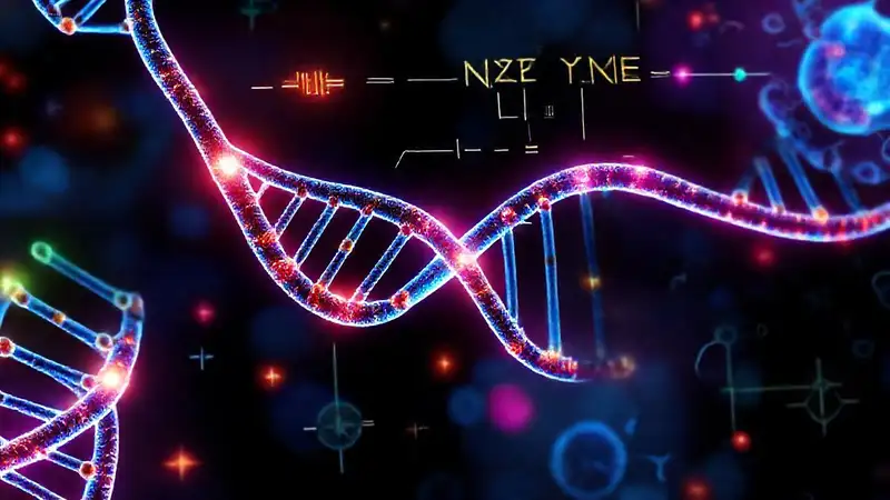 Ilustración científica de biología y energía