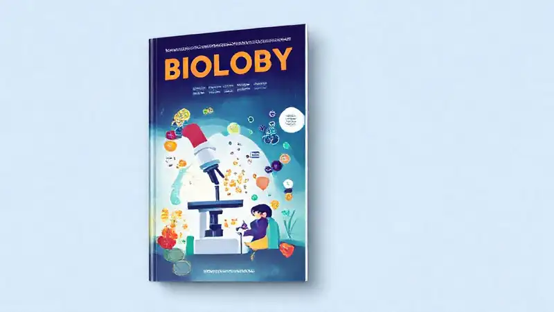 Portada educativa con imágenes vívidas de biología