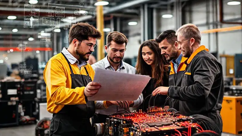 Ingenieros colaboran en circuito de alta tecnología