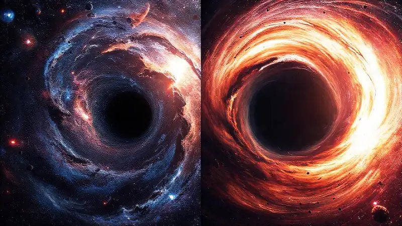 Universo cósmico, agujeros negros y galaxias futuristas